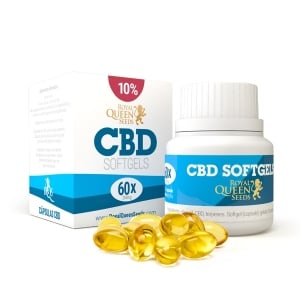Pehmeät CBD-Öljy Geelikapselit 10%