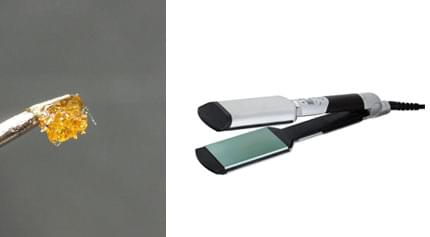 Rosin hash flat hair iron