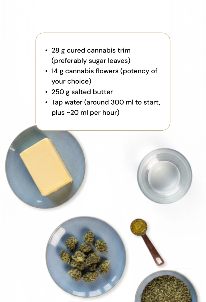 Ingredients Cannabutter Ingredients Cannabutter