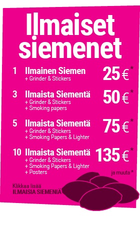 vapaa kannabiksen siemeniä