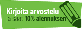 kirjoita arvostelu ja saat 10% alennuksen